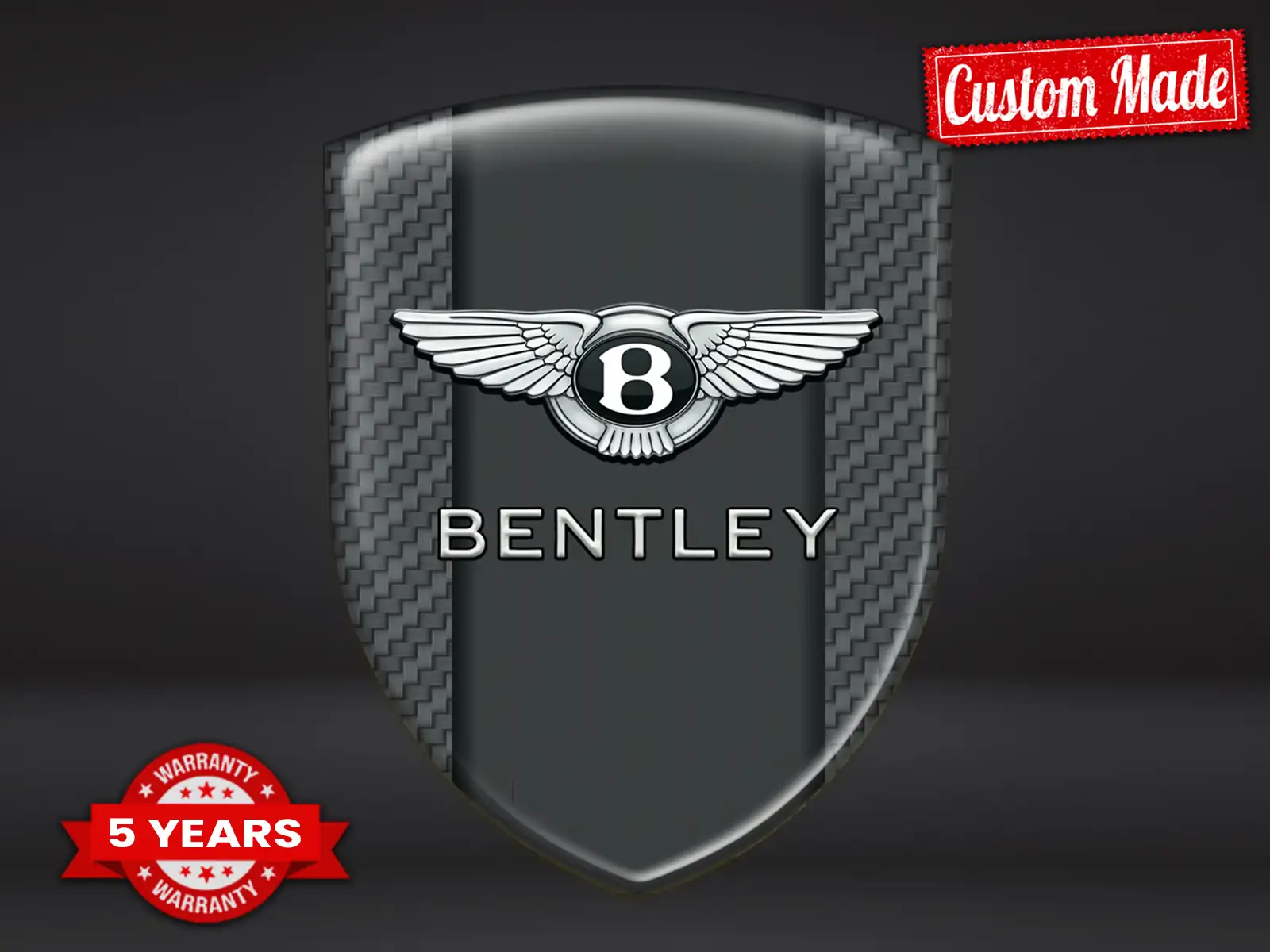 Bentley Heckscheibenaufkleber Exklusiv Minimal Anpassbar